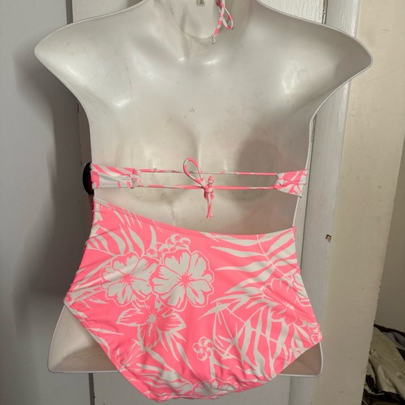 No Boundaries One Piece Tropical Cutout Swimsuit New Size Large 11-13 - Picture 8 of 10